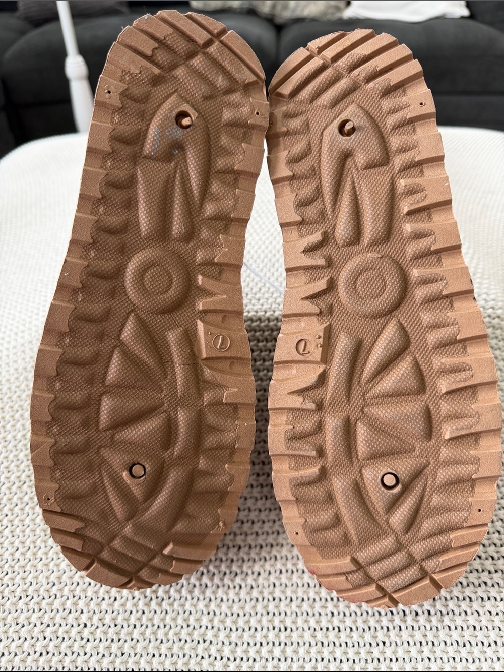 Olivia & Kate Leopard-Print Platform Mules in Tan/Brown - Picture 9 of 13